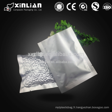 Joint d&#39;étanchéité feuille d&#39;aluminium plastique sac à vide en argent